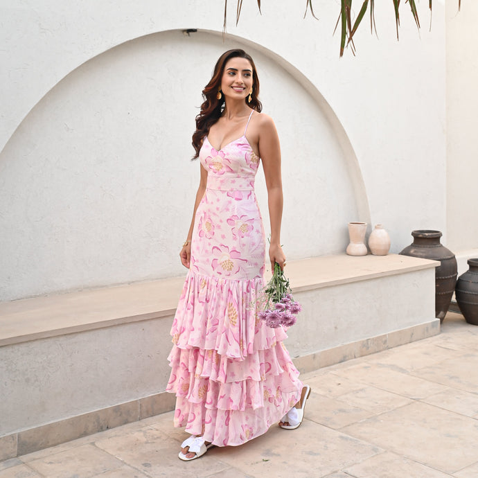 Petal Tiered Elegance Dress